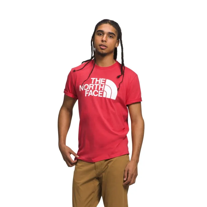 THE NORTH FACE Short Sleeve Half Dome Tee CLAY RED/TNF WHITE