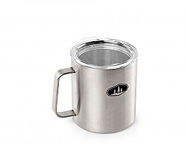 GSI GLACIER STAINLESS 15 FL. OZ. CAMP CUP BRUSHED STAINLESS