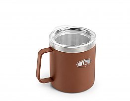 GSI GLACIER STAINLESS 15 FL. OZ. CAMP CUP GINGER BREAD