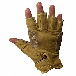 METOLIUS Climbing Glove - 3/4 finger Natural/Marrón