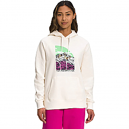 THE NORTH FACE W Graphic Injection Hoodie Gardenia White/Wild Ginger