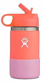 HYDRO FLASK KIDS WIDE MOUTH Botella térmica Straw Lid capacidad 355 ml/12 oz Hibiscus